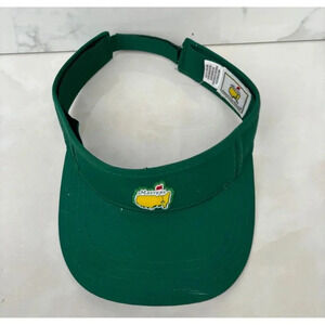Vintage Masters Golf Green Visor Adjustable Velcro Hat Cap Sports One Size